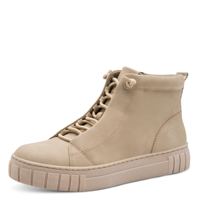 MARCO TOZZI Slip-On Sneaker Plateau, Boots, Slip On mit elastischem Schnürsenkeln