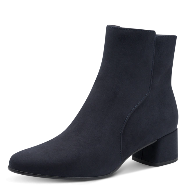 MARCO TOZZI Stiefelette , Blockabsatz, Businessschuh, Ankleboots mit Ziernähen