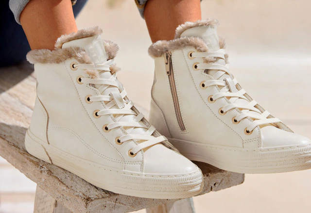Elbsand Stiefelette »Stiefel, Boots, Schnürstiefelette, Sneaker, Schnürschuh« mit kuscheligem Futter VEGAN