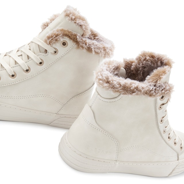 Elbsand Stiefelette »Stiefel, Boots, Schnürstiefelette, Sneaker, Schnürschuh« mit kuscheligem Futter VEGAN