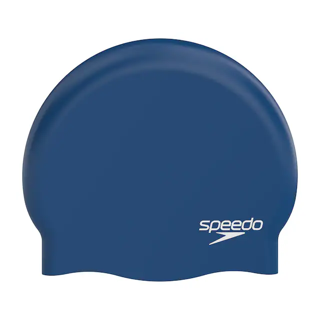 Speedo Badekappe »SILICONE CAP NVY« mit ergonomischem 3D-Design, eng anliegende Passform