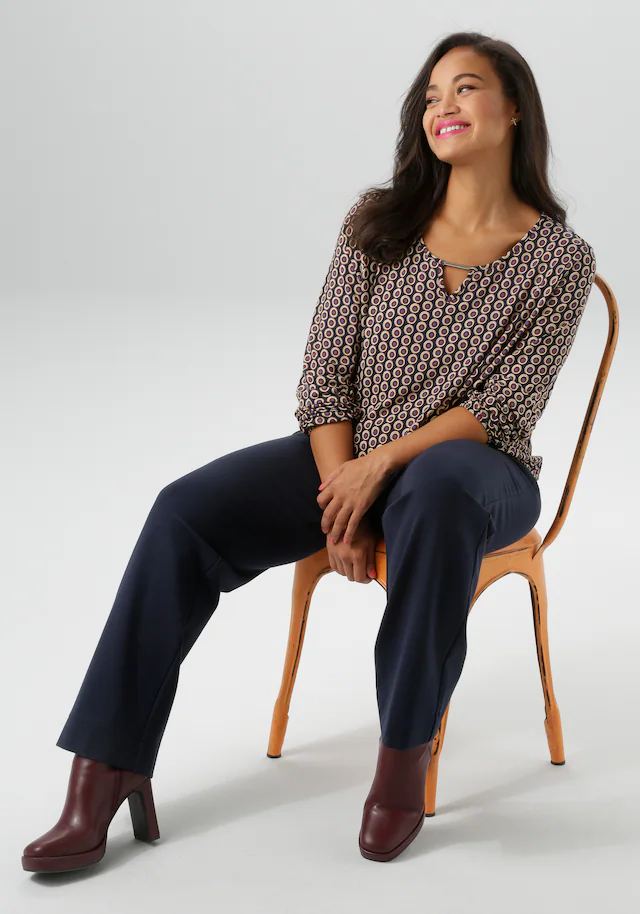 Aniston PLUS Jerseyhose in edler elastischer Qualität