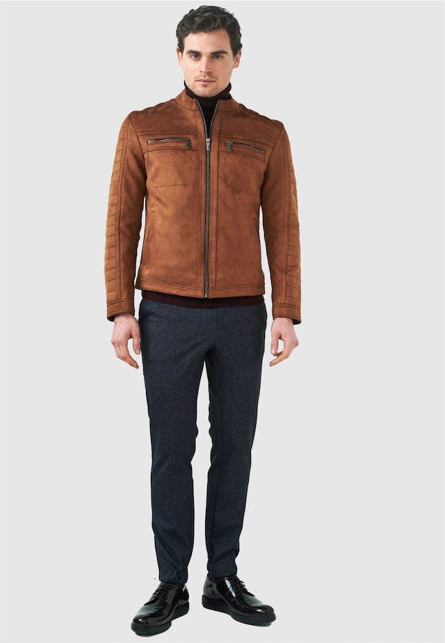 Pierre Cardin Outdoorjacke im angesagten Biker-Stil