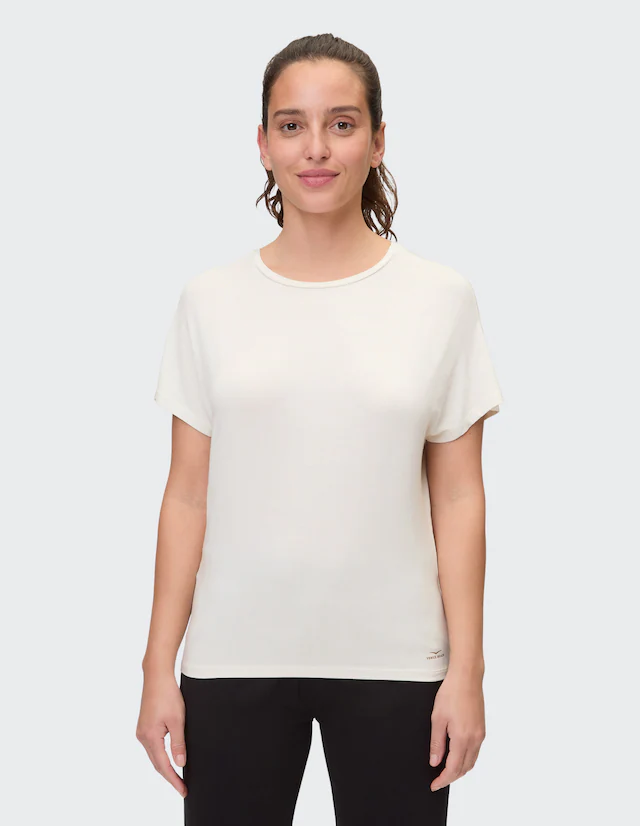Venice Beach T-Shirt »T-SHIRT EILEEN« Kurzarm-Design, mit Rundhalsausschnitt, aus Modal und Elasthan