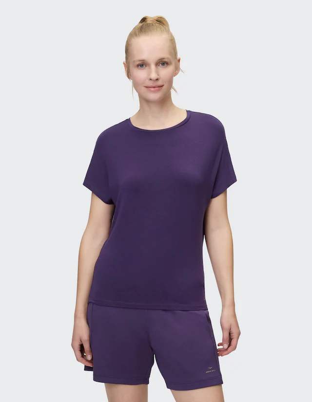Venice Beach T-Shirt »T-SHIRT EILEEN« Kurzarm-Design, mit Rundhalsausschnitt, aus Modal und Elasthan