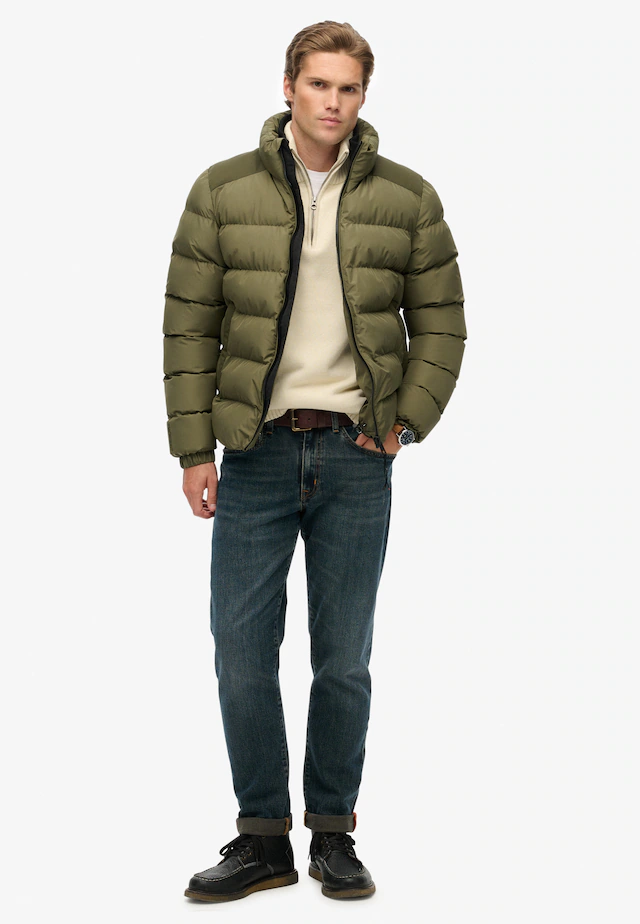 Superdry Steppjacke »SPORTS PUFFER JACKET« ohne Kapuze mit Relaxed Fit