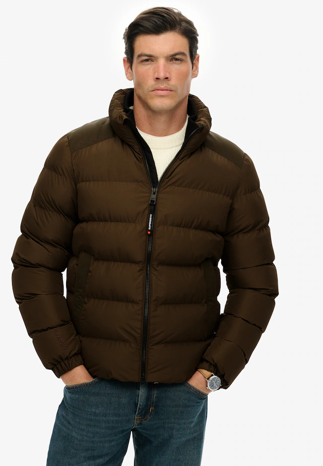 Superdry Steppjacke »SPORTS PUFFER JACKET« ohne Kapuze mit Relaxed Fit