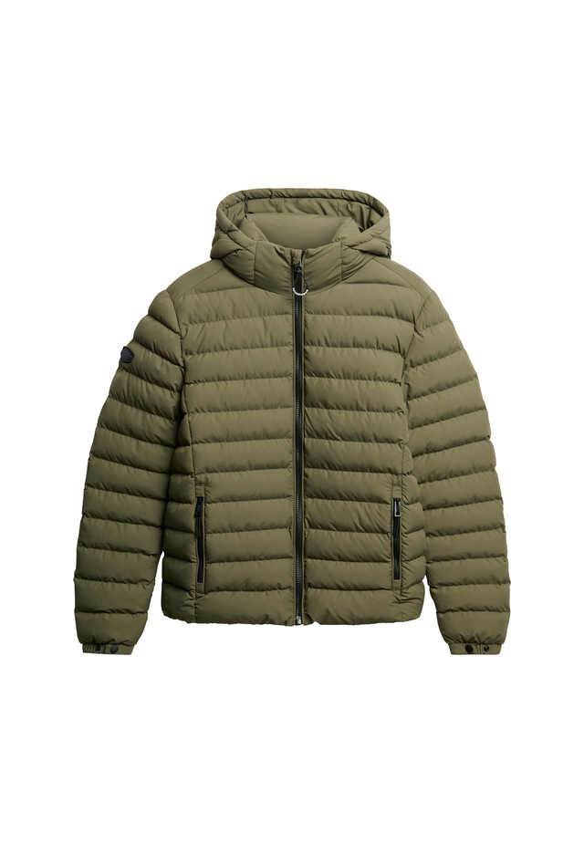 Superdry Steppjacke »HOODED FUJI PADDED JACKET« mit Kapuze Slim Fit, aus Polyester, mit Reißverschluss, pflegeleicht