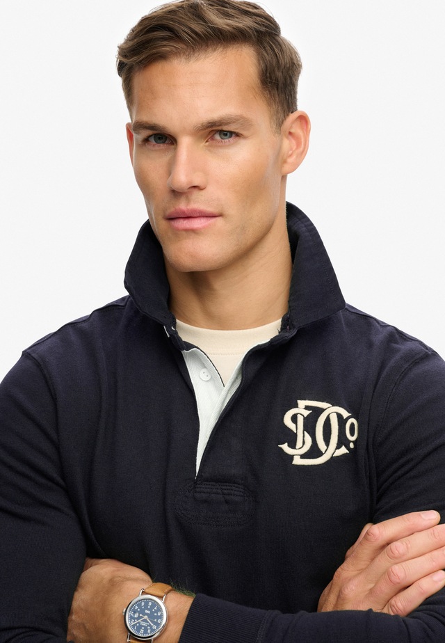 Superdry Langarmshirt »VINTAGE ATHLETIC RUGBY« Baumwolle, relaxed fit