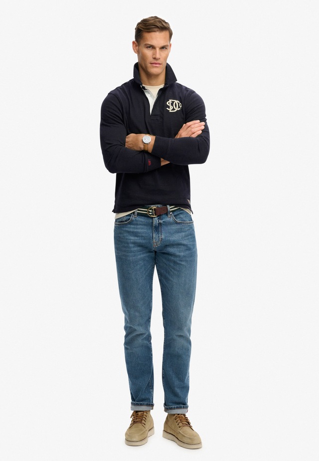 Superdry Langarmshirt »VINTAGE ATHLETIC RUGBY« Baumwolle, relaxed fit