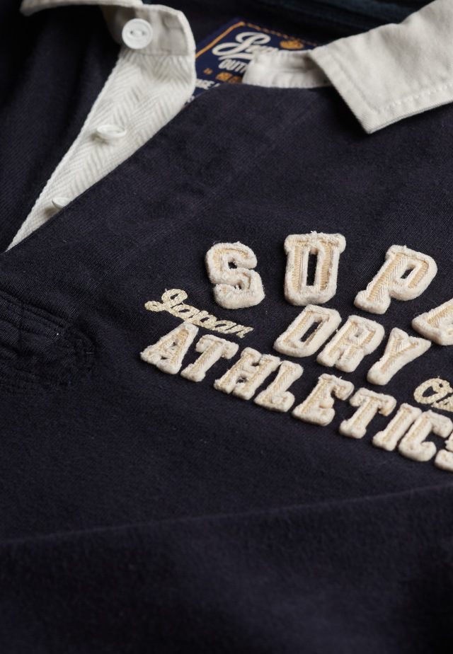 Superdry Langarmshirt »VINTAGE ATHLETIC RUGBY« Baumwolle, relaxed fit