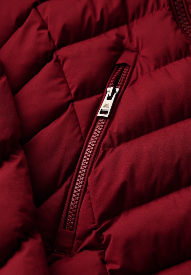 Superdry Steppjacke »FUJI FAUX FUR HOOD MID LENGTH« mit Kapuze Slim Fit, mit Reißverschluss, aus Polyester und Kunstfaser
