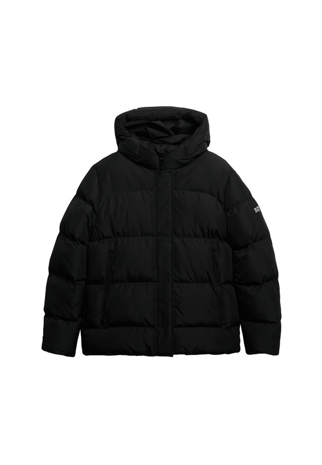 Superdry Steppjacke »HOODED 5 BAFFLE SPORTS PUFFER« mit Kapuze mit Reißverschluss, aus Polyester und Kunstfaser, Relaxed Fit