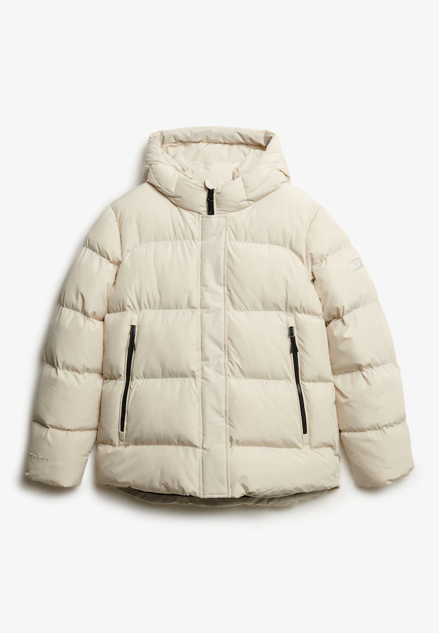 Superdry Steppjacke »HOODED 5 BAFFLE SPORTS PUFFER« mit Kapuze mit Reißverschluss, aus Polyester und Kunstfaser, Relaxed Fit