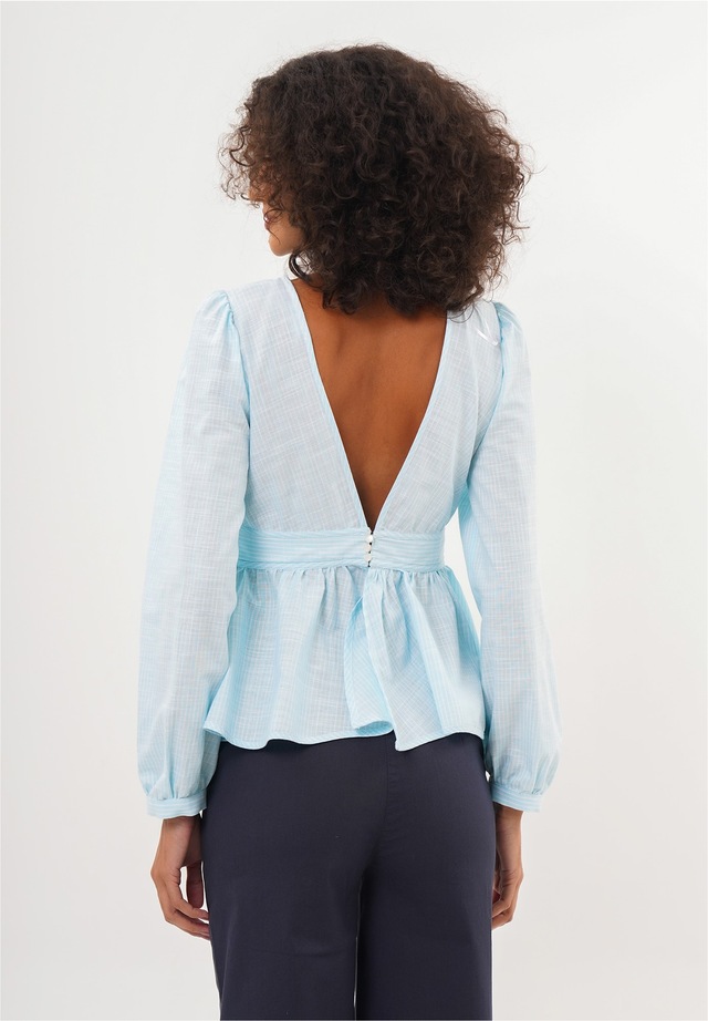 freshlions Klassische Bluse »Brielle« 1 Stk. mit gestreiftem Design