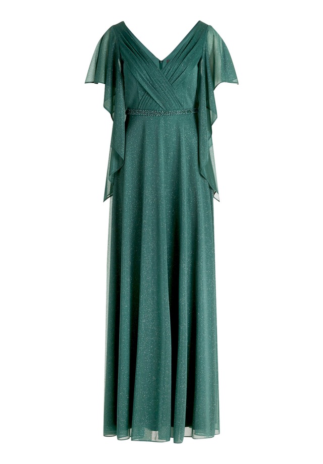 Vera Mont Abendkleid »Damen im Glitzer-Look« Ohne Tasche Falten