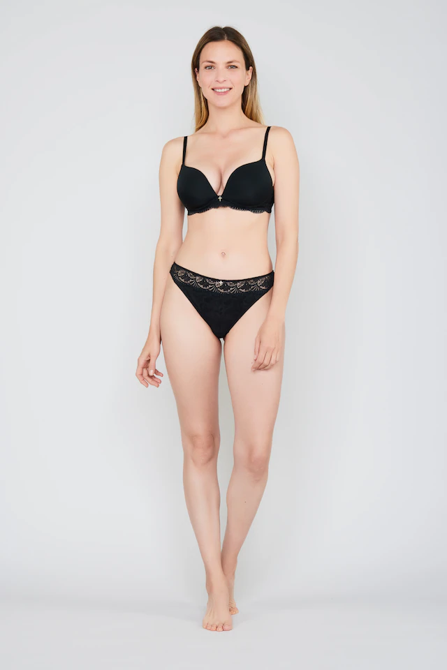 JOOP! Tanga »Beautiful« florale Spitze, Stretch-Bund, elastisch,