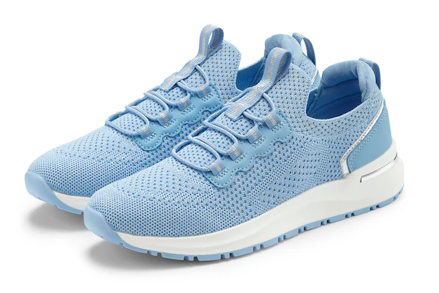 Vivance Sneaker »Freizeitschuh, Halbschuh, Turnschuh, Slip-On-Sneaker,« mit elastischen Schnürbändern zum Reinschlüpfen VEGAN