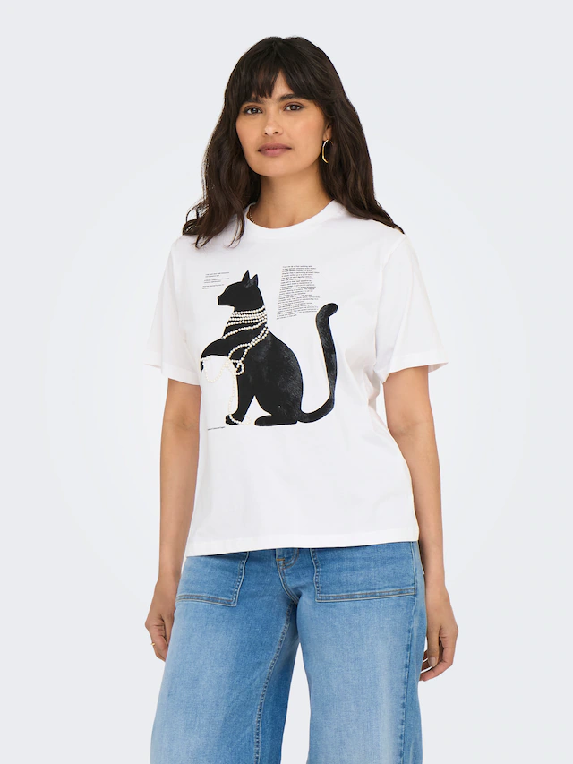 ONLY Kurzarmshirt »ONLDONNA LIFE S/S COOL TOP BOX JRS«