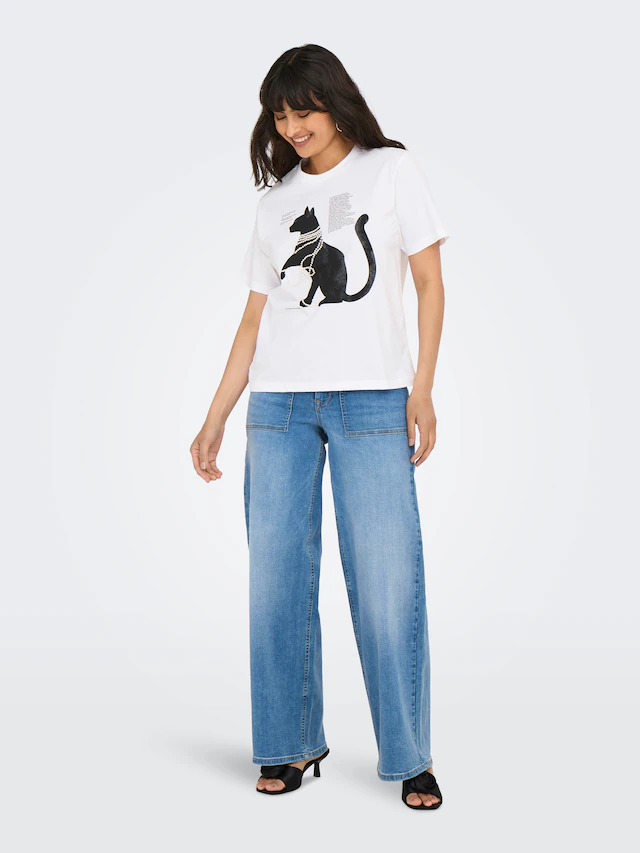 ONLY Kurzarmshirt »ONLDONNA LIFE S/S COOL TOP BOX JRS«