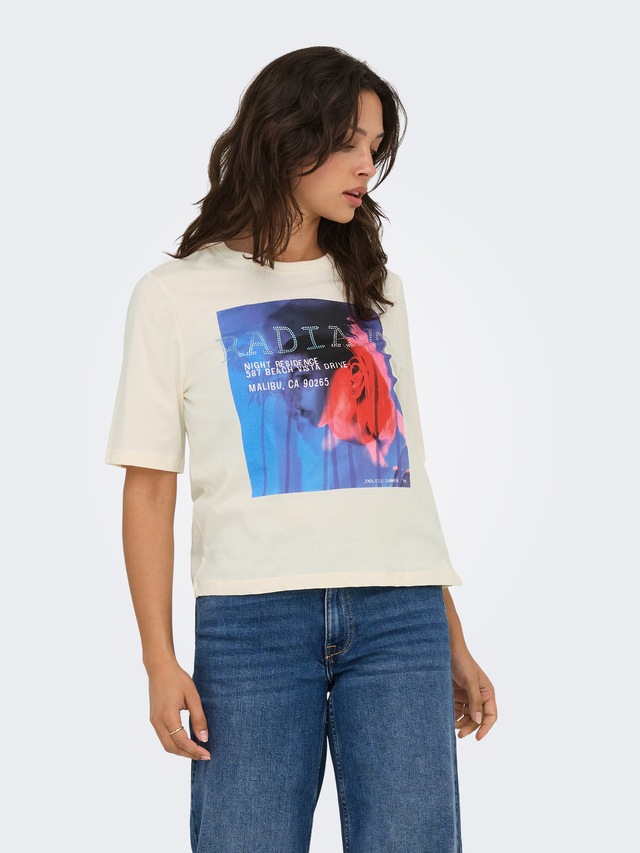 ONLY Kurzarmshirt »ONLHAVANNA LIFE S/S VIBE TOP BOX JRS«