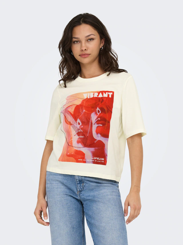 ONLY Kurzarmshirt »ONLHAVANNA LIFE S/S VIBE TOP BOX JRS«