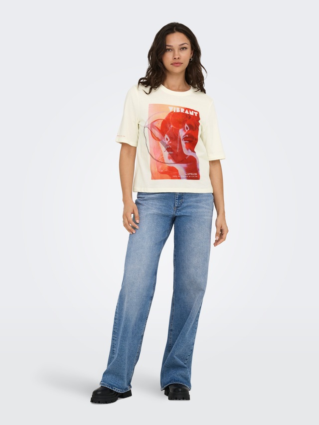 ONLY Kurzarmshirt »ONLHAVANNA LIFE S/S VIBE TOP BOX JRS«