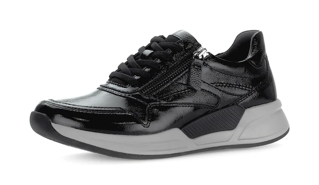 Gabor Keilsneaker , Schnürschuh, Halbschuh, Freizeitschuh mit seitlichem Reißverschluss