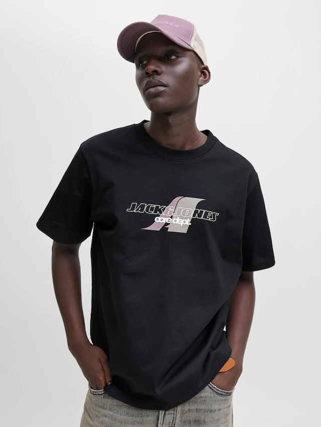 Jack & Jones T-Shirt »JCOTIER FRONT PRINT TEE SS CREW NECK«
