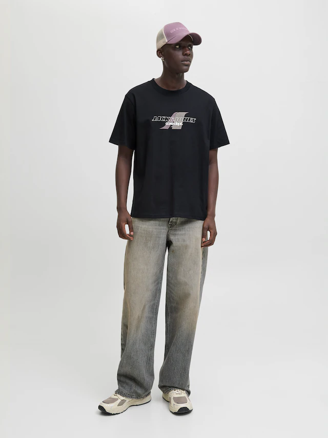 Jack & Jones T-Shirt »JCOTIER FRONT PRINT TEE SS CREW NECK«