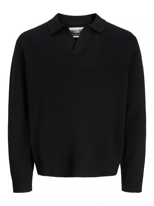 Jack & Jones Strickpullover »JCOCOVER KNIT SPLIT NECK POLO«