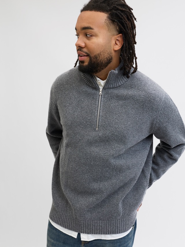 Jack & Jones PlusSize Troyer »JORNORREBRO KNIT HALF ZIP PLS«