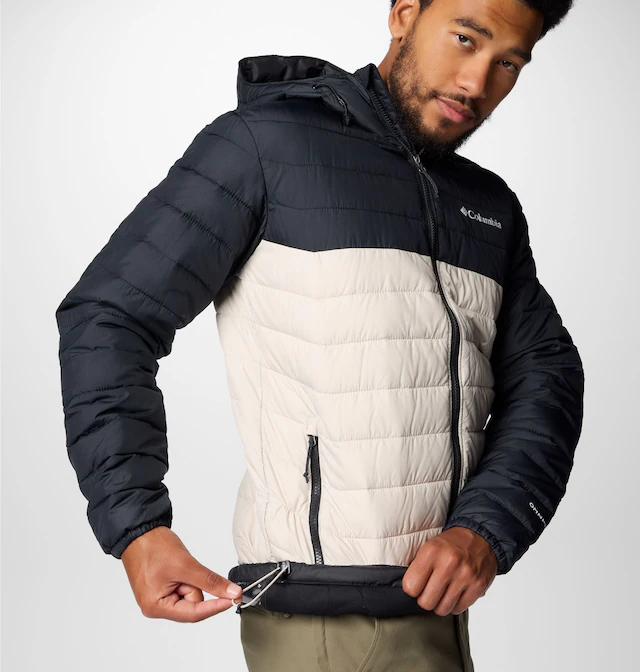 Columbia Steppjacke »Powder Lite II Hooded Jacket« mit Reißverschluss, in normaler Länge, wärmereflektierendes Material