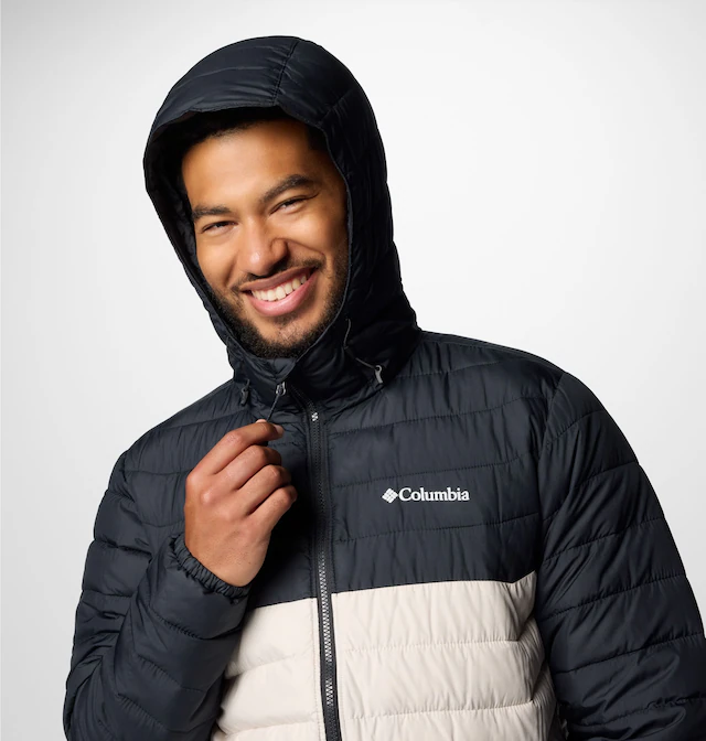 Columbia Steppjacke »Powder Lite II Hooded Jacket« mit Reißverschluss, in normaler Länge, wärmereflektierendes Material