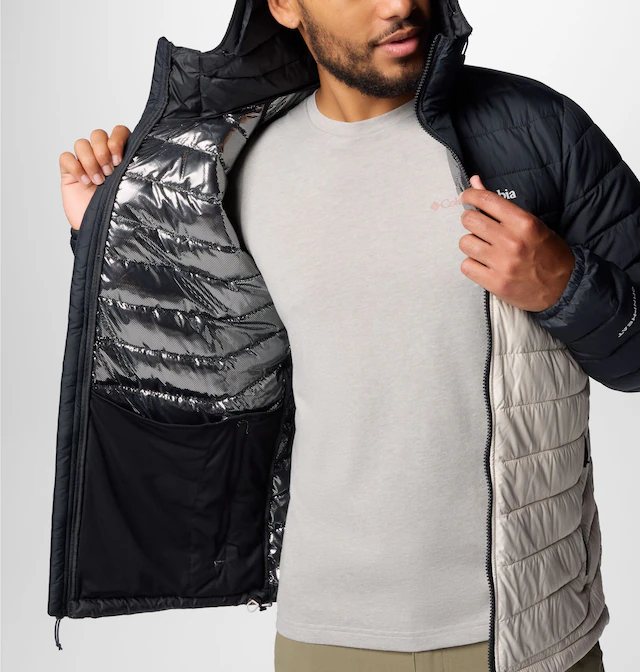 Columbia Steppjacke »Powder Lite II Hooded Jacket« mit Reißverschluss, in normaler Länge, wärmereflektierendes Material