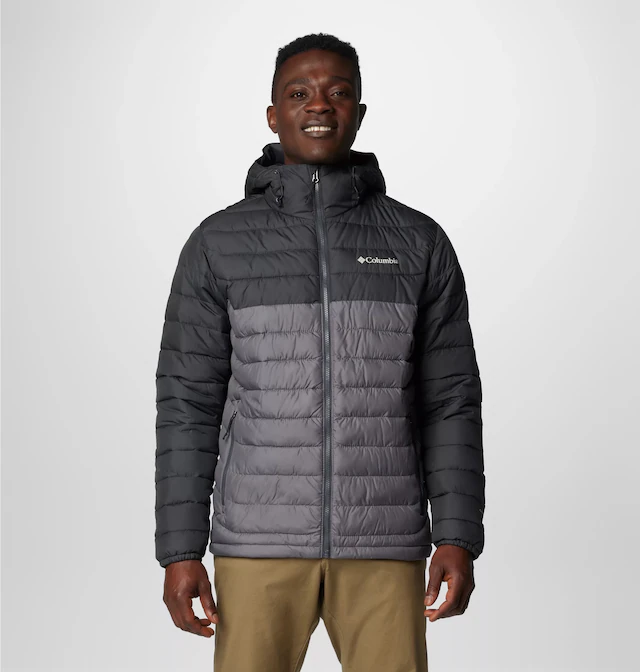 Columbia Steppjacke »Powder Lite II Hooded Jacket« mit Reißverschluss, in normaler Länge, wärmereflektierendes Material