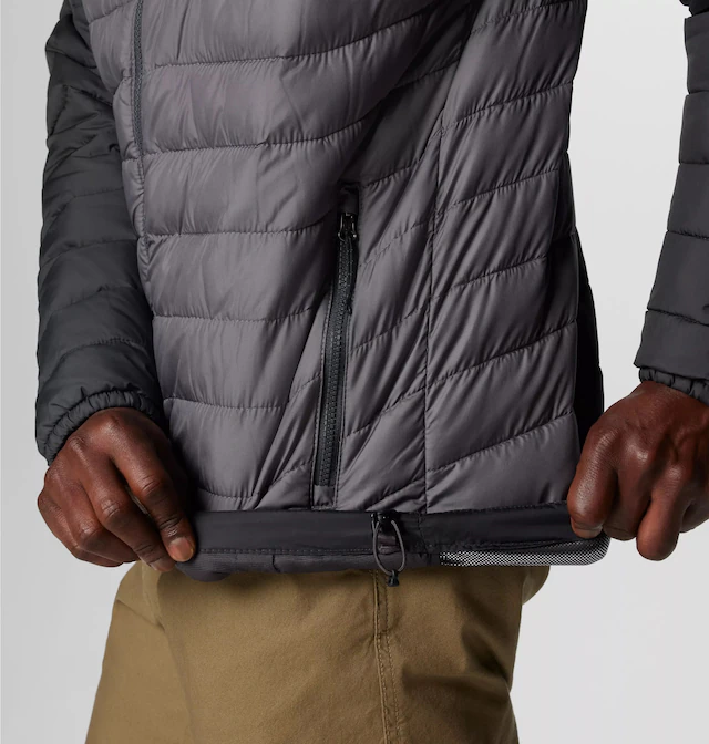 Columbia Steppjacke »Powder Lite II Hooded Jacket« mit Reißverschluss, in normaler Länge, wärmereflektierendes Material