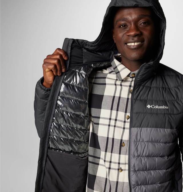Columbia Steppjacke »Powder Lite II Hooded Jacket« mit Reißverschluss, in normaler Länge, wärmereflektierendes Material