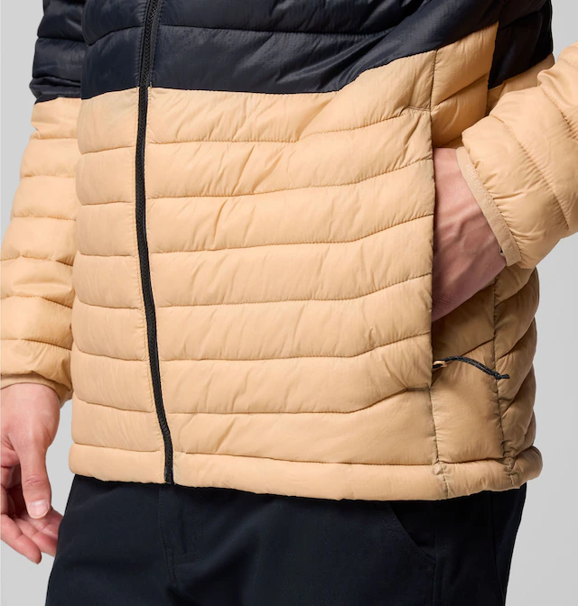 Columbia Steppjacke »POWDER PASS HOODED JACKET« mit Kapuze mit Reißverschlusstaschen, wärmeisolierende Wattierung aus Polyester