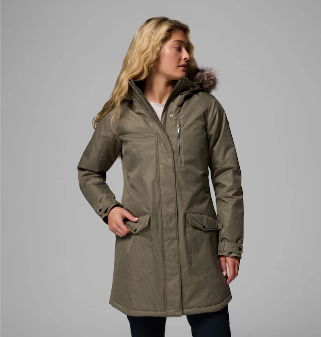 Columbia Parka »SUTTLE MOUNTAIN LONG INSULATED JACKET« sportlicher Parka, für Wandern und Trekking, mit Polyester-Wattierung