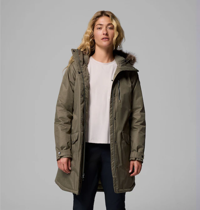 Columbia Parka »SUTTLE MOUNTAIN LONG INSULATED JACKET« sportlicher Parka, für Wandern und Trekking, mit Polyester-Wattierung