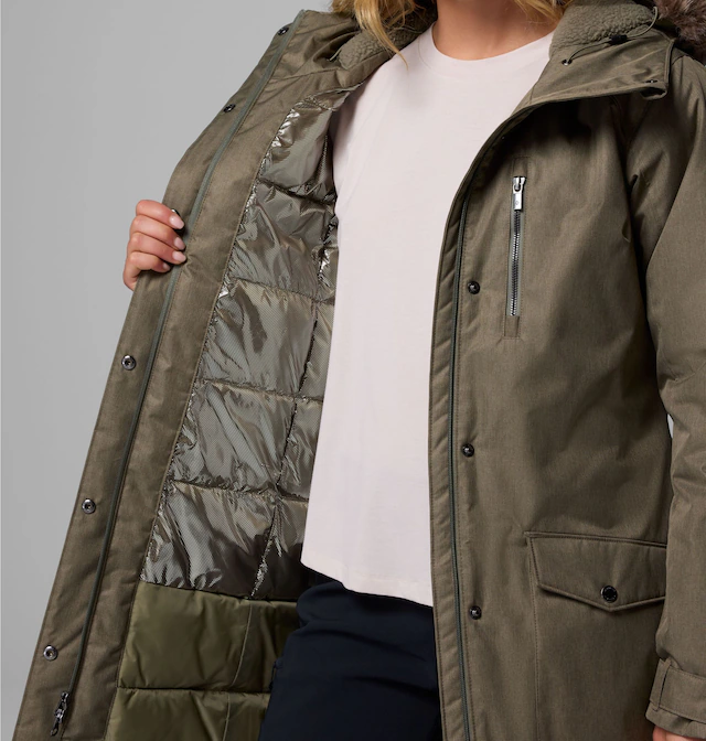 Columbia Parka »SUTTLE MOUNTAIN LONG INSULATED JACKET« sportlicher Parka, für Wandern und Trekking, mit Polyester-Wattierung