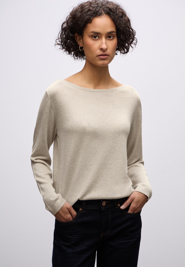 STREET ONE Strickpullover mit U-Boot-Ausschnitt