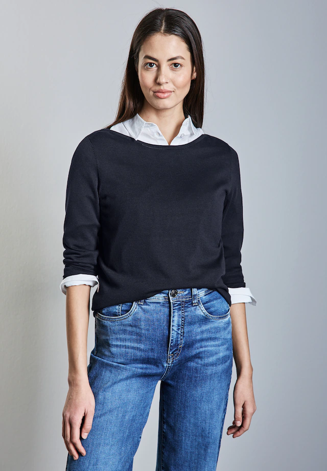 STREET ONE Strickpullover mit U-Boot-Ausschnitt