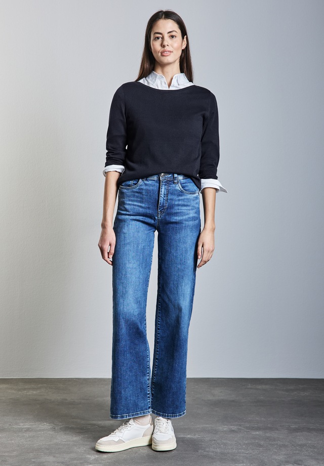 STREET ONE Strickpullover mit U-Boot-Ausschnitt