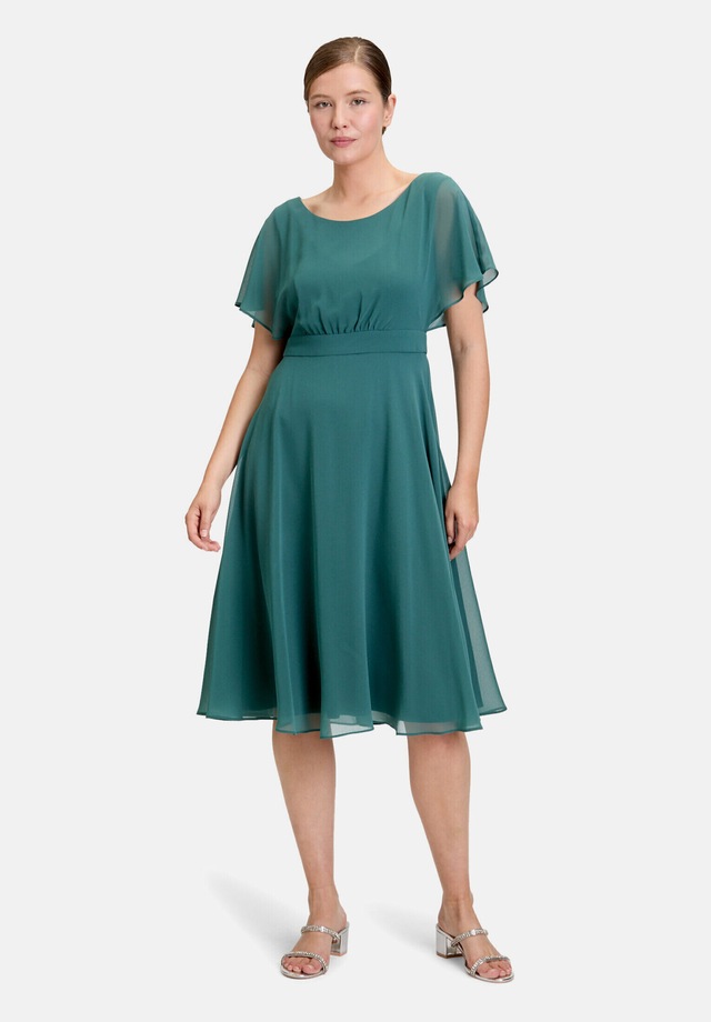 Vera Mont Cocktailkleid »Damen kurzarm« Ohne Tasche Raffung