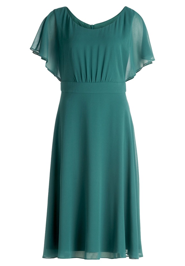 Vera Mont Cocktailkleid »Damen kurzarm« Ohne Tasche Raffung