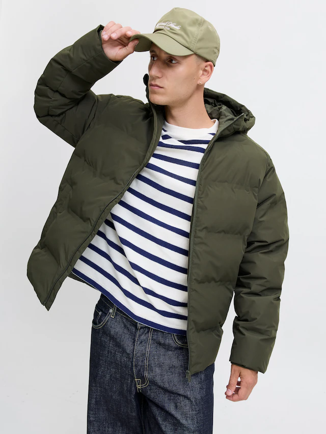 Jack & Jones Steppjacke »JJESOHO PUFFER HOOD SN« mit Kapuze
