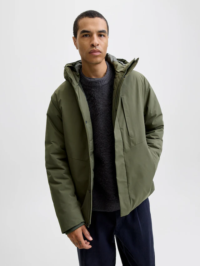 Jack & Jones Outdoorjacke »JJEKEEN JACKET AW25 SN« mit Kapuze