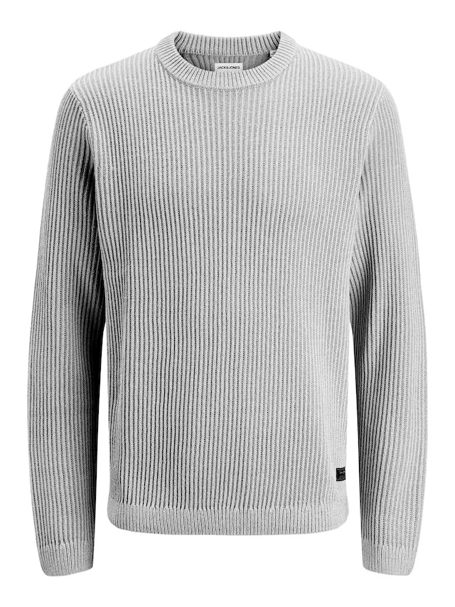 Jack & Jones Rundhalspullover »JJEDOVER KNIT CREW NECK SN« Baumwollmischung, regular fit